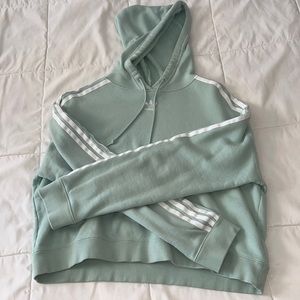 Adidas cropped mint hoodie